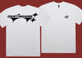 Court Paradise Logo Tee white — CP star graphic front and back print