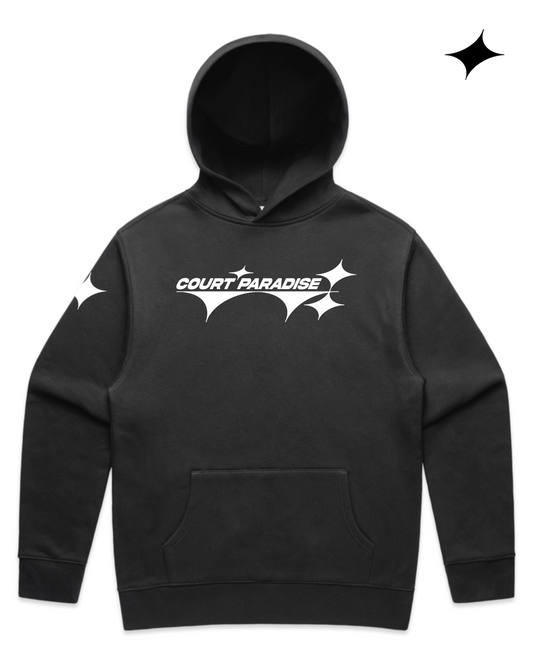 Court Paradise Double Trouble Hoodie — Charcoal