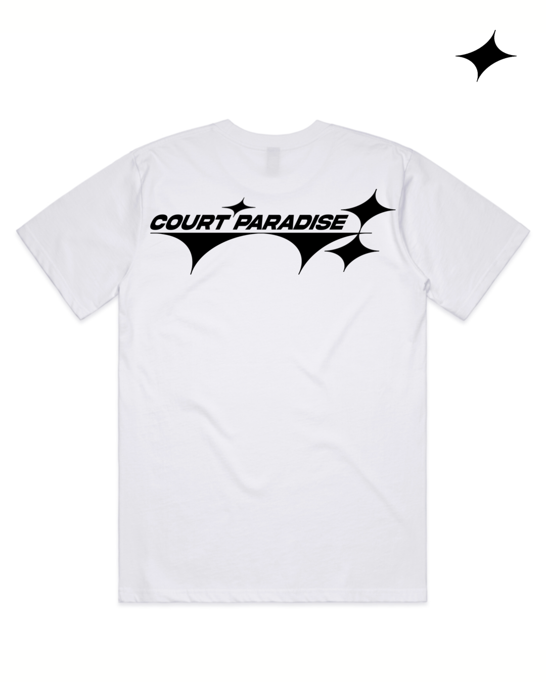 Court Paradise Logo Tee — White