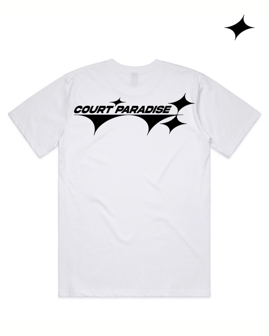 Court Paradise Logo Tee — White